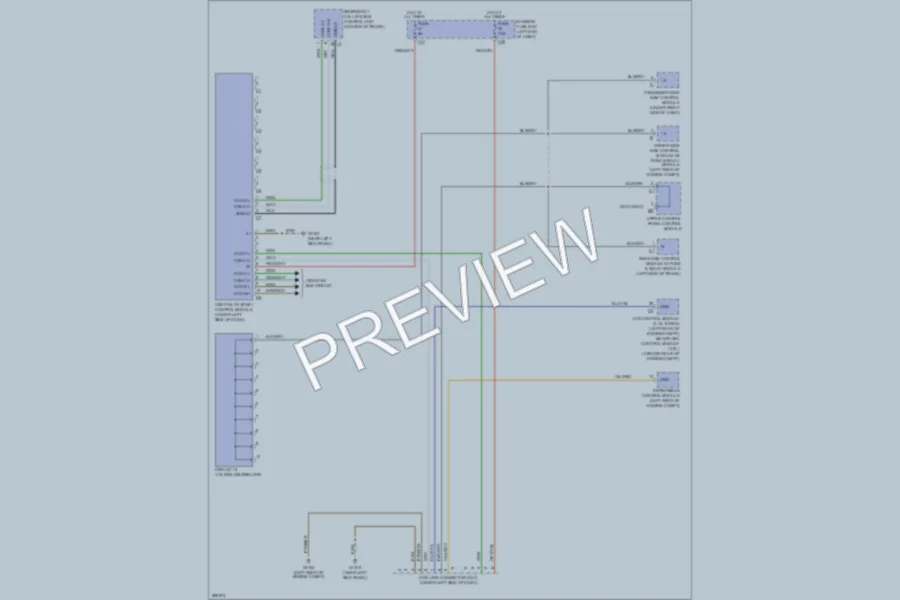 2007 MercedesBenz E350 Computer Data Lines wiring diagram preview
