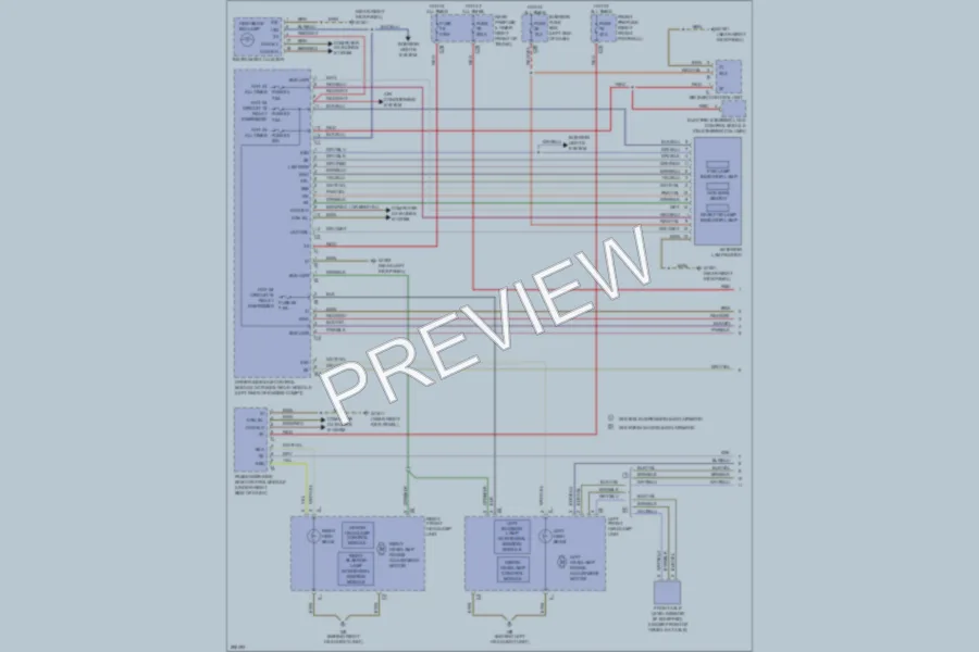 2007 MercedesBenz E350 Headlights wiring diagram preview