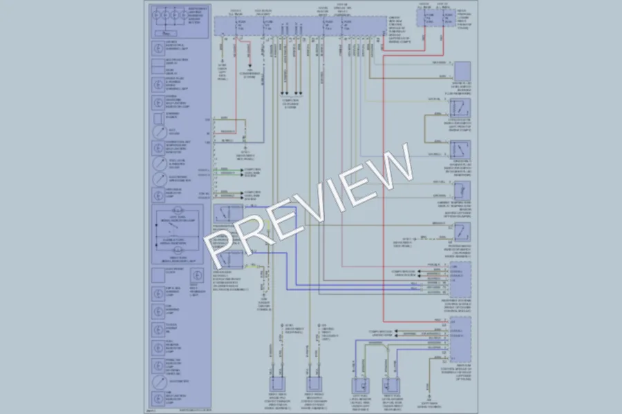 2007 MercedesBenz E350 Warning Systems wiring diagram preview