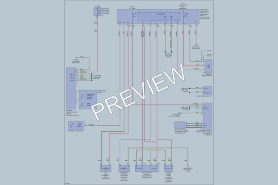 2007 MercedesBenz E550 Wiper Washer wiring diagram preview