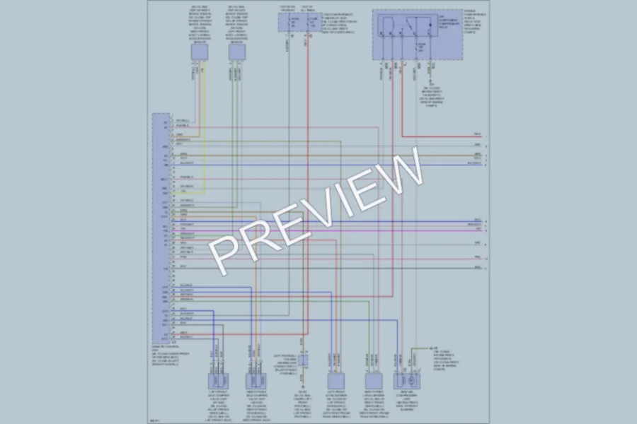 2007 MercedesBenz GL450 Electronic Suspension wiring diagram preview