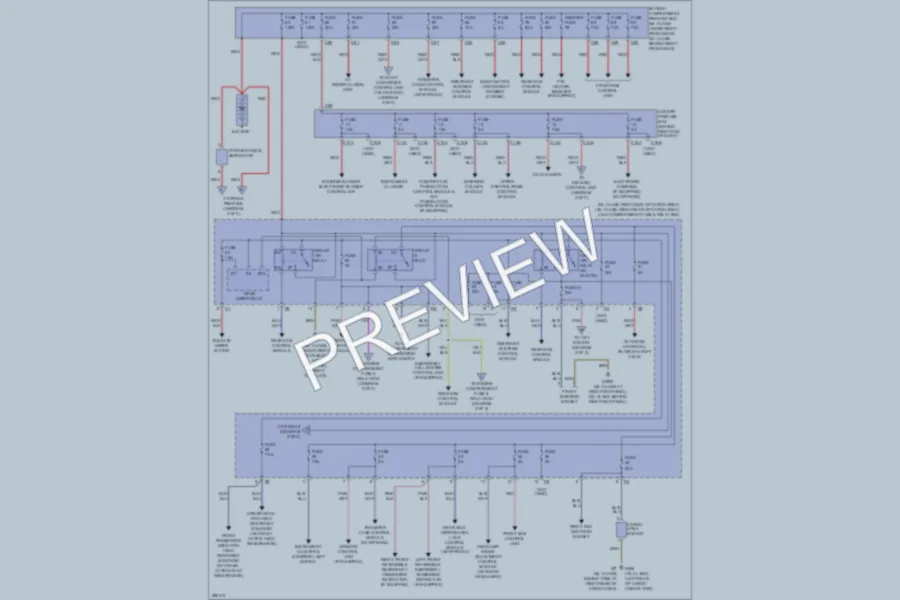 2007 MercedesBenz GL450 Power Distribution wiring diagram preview