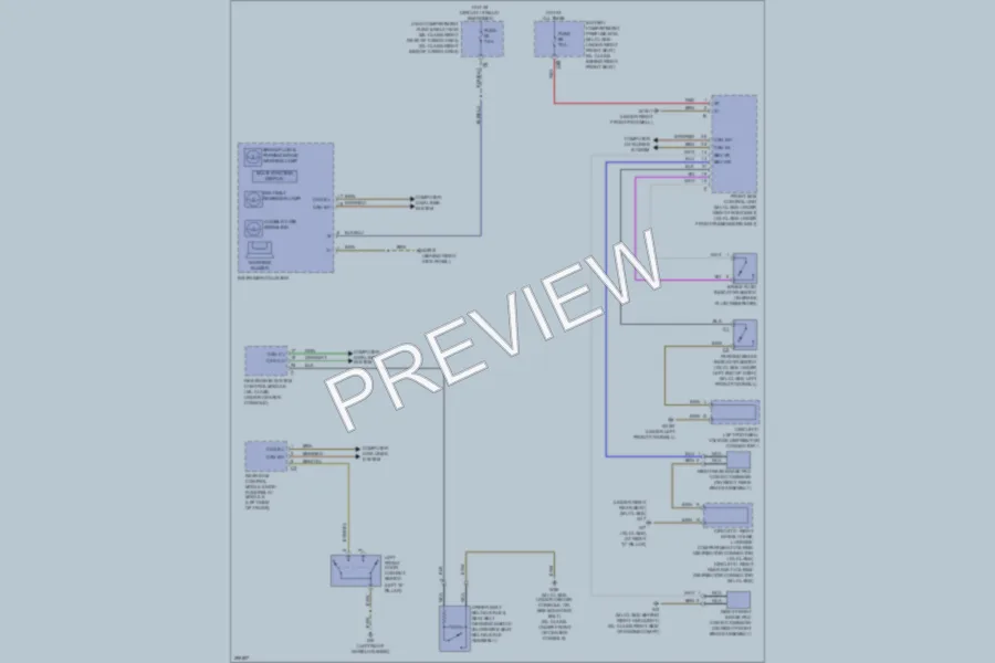2007 MercedesBenz GL450 Warning Systems wiring diagram preview