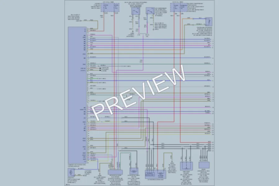 2007 MercedesBenz ML320CDI Air Conditioning wiring diagram preview