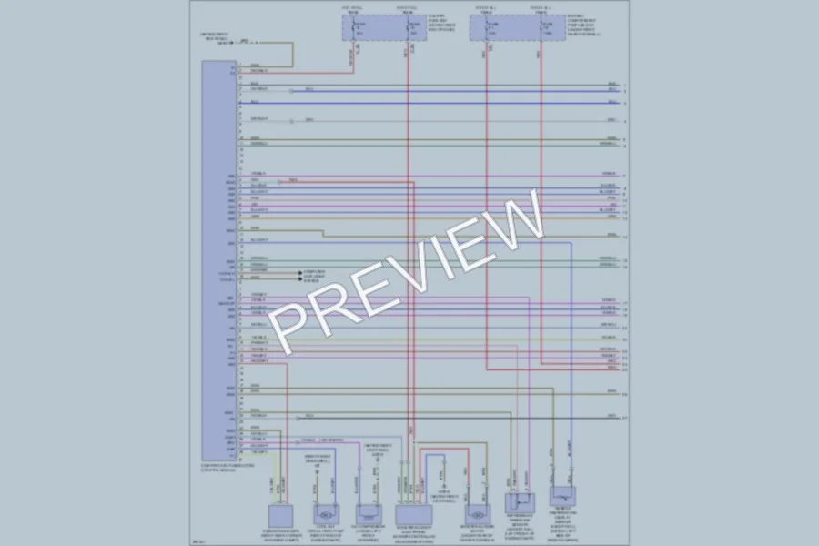 2007 MercedesBenz R320CDI Air Conditioning wiring diagram preview