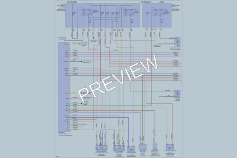 2007 MercedesBenz R500 Engine Performance wiring diagram preview