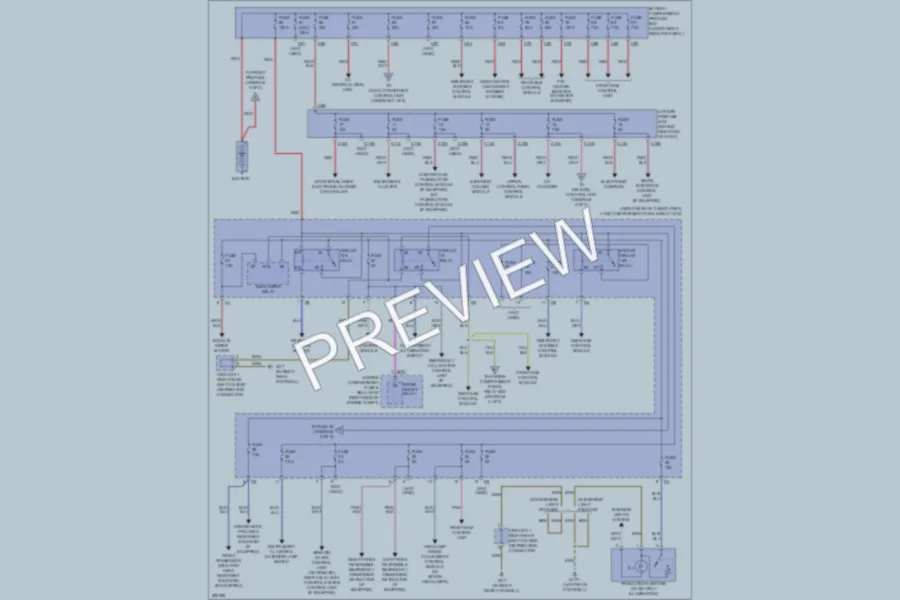 2007 MercedesBenz R500 Power Distribution wiring diagram preview