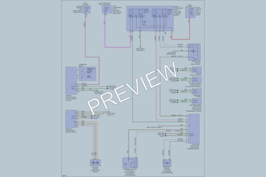 2007 MercedesBenz R500 Wiper Washer wiring diagram preview