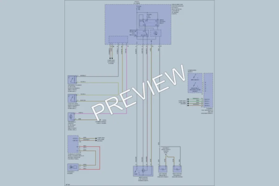 2007 MercedesBenz SLK280 Wiper Washer wiring diagram preview