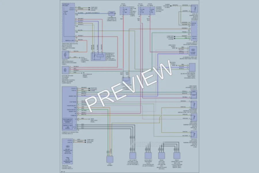 2007 MercedesBenz SLK350 Air Conditioning wiring diagram preview