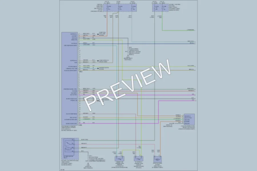 2007 Mercury GrandMarquis Air Conditioning wiring diagram preview