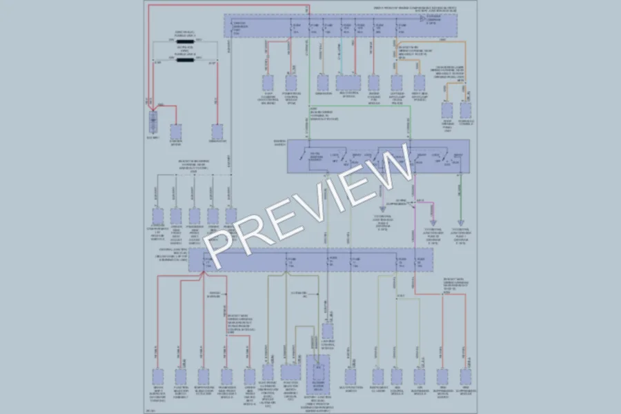 2007 Mercury GrandMarquis Power Distribution wiring diagram preview