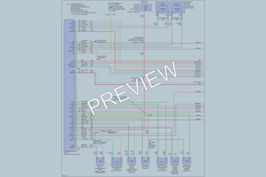 2007 Mercury GrandMarquis Supplemental Restraints wiring diagram preview