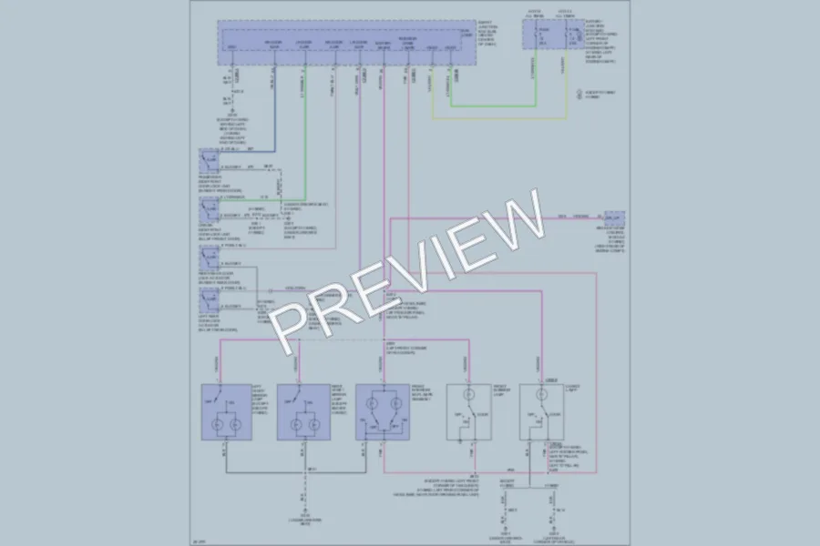 2007 Mercury Mariner Interior Lights wiring diagram preview