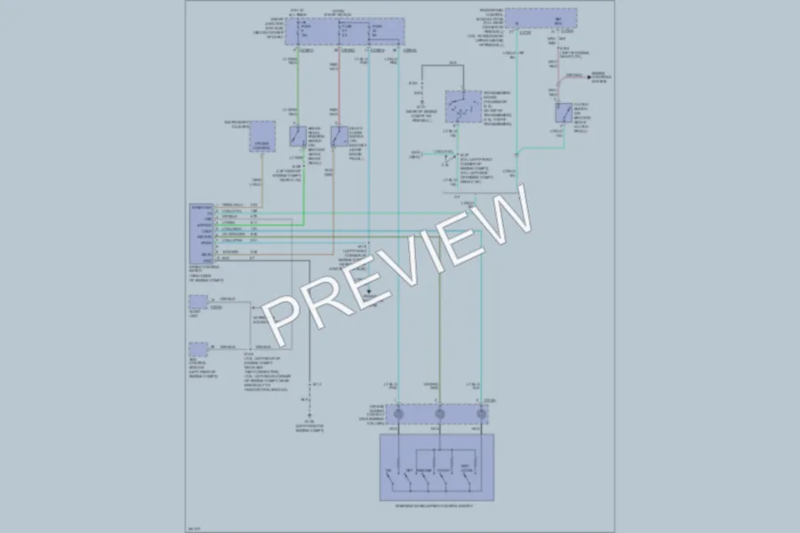 2007 Mercury MarinerHybrid Cruise Control wiring diagram preview