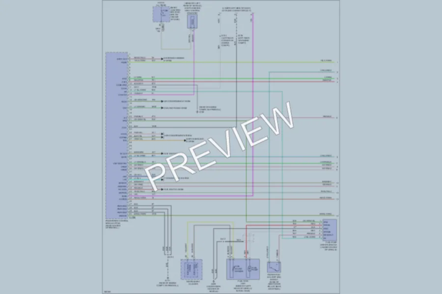 2007 Mercury MarinerHybrid Engine Performance wiring diagram preview