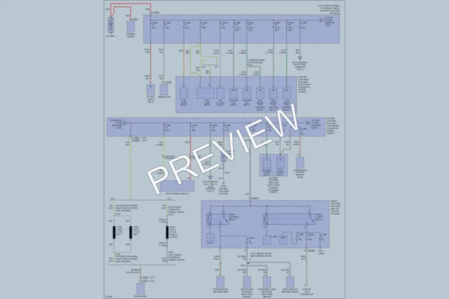 2007 Mercury MarinerHybrid Power Distribution wiring diagram preview
