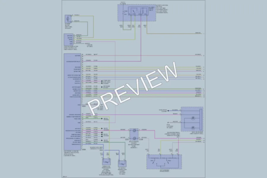 2007 Mercury Milan Air Conditioning wiring diagram preview