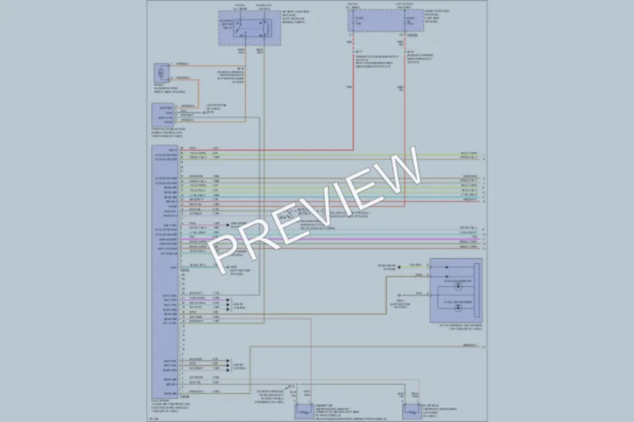2007 Mercury Montego Air Conditioning wiring diagram preview
