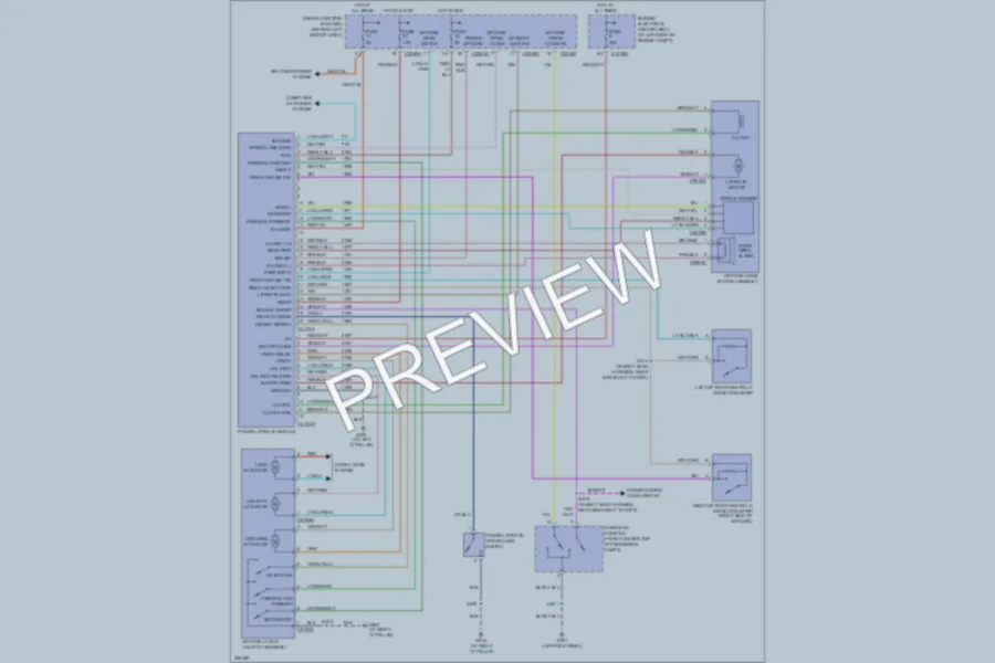 2007 Mercury Monterey Trunk Tailgate Fuel Door wiring diagram preview