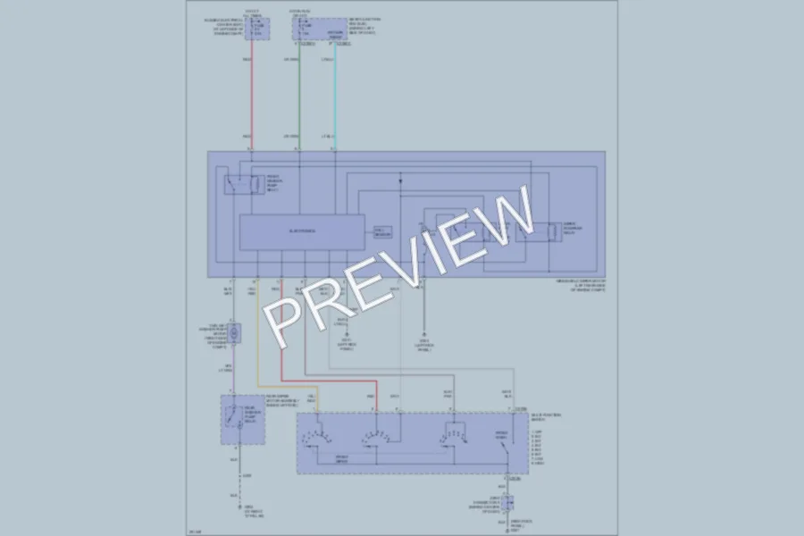 2007 Mercury Monterey Wiper Washer wiring diagram preview