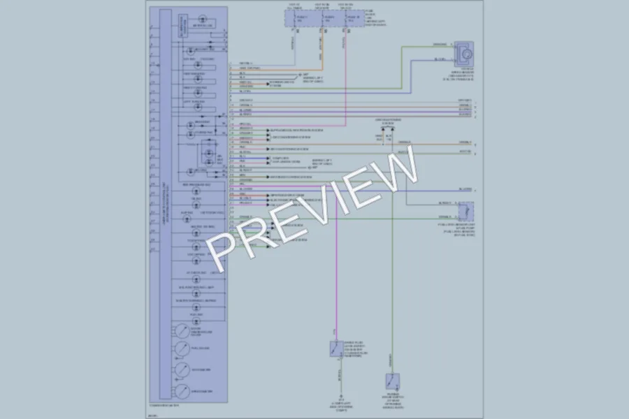 2007 Nissan Altima Instrument Cluster wiring diagram preview