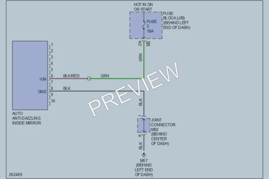 2007 Nissan Altima Power Mirrors wiring diagram preview