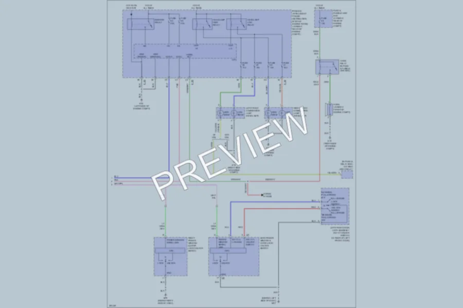 2007 Nissan Armada Anti Theft wiring diagram preview