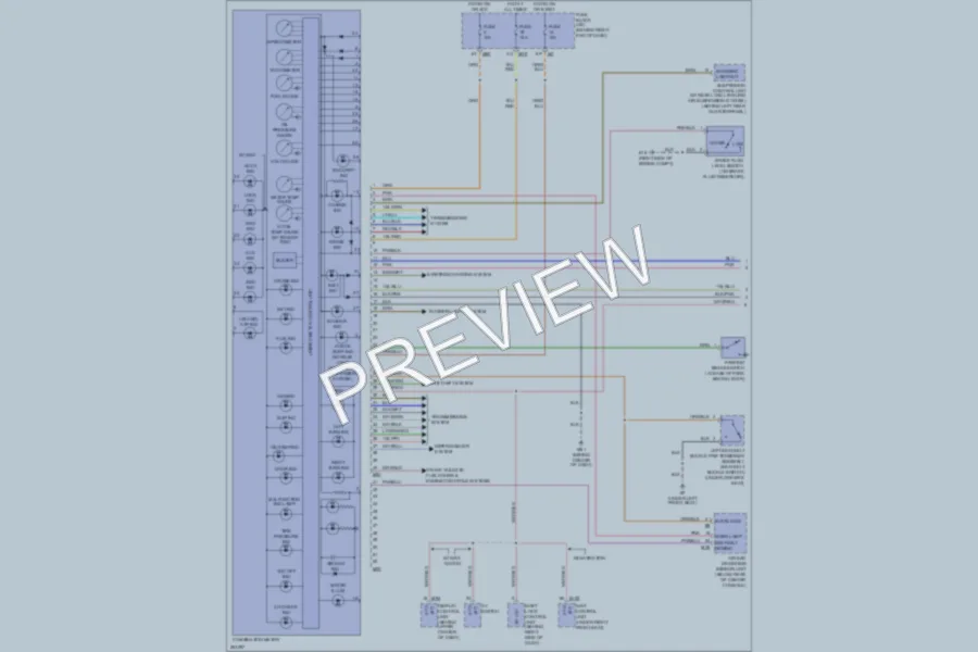 2007 Nissan Armada Instrument Cluster wiring diagram preview