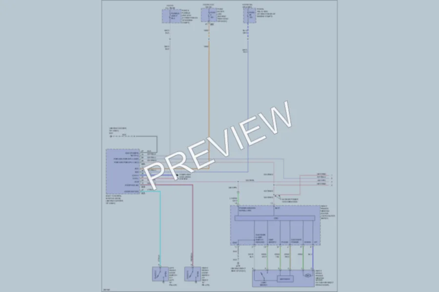 2007 Nissan Armada Power Windows wiring diagram preview