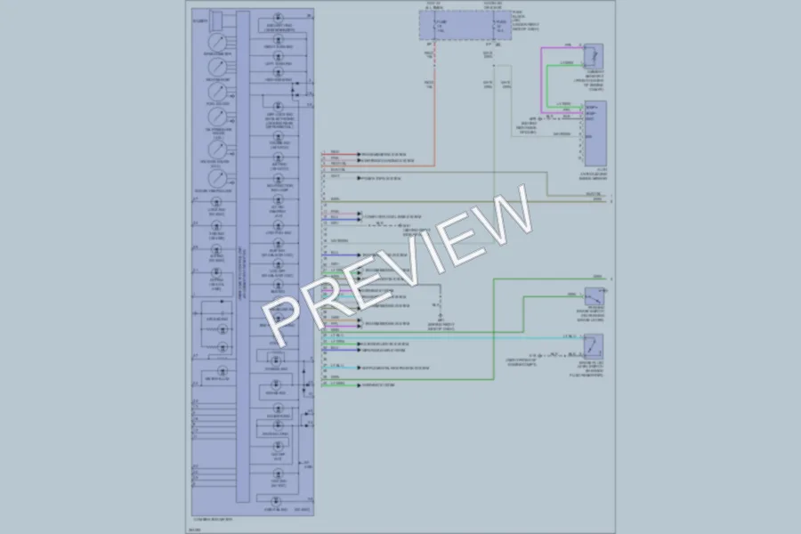 2007 Nissan Frontier Instrument Cluster wiring diagram preview