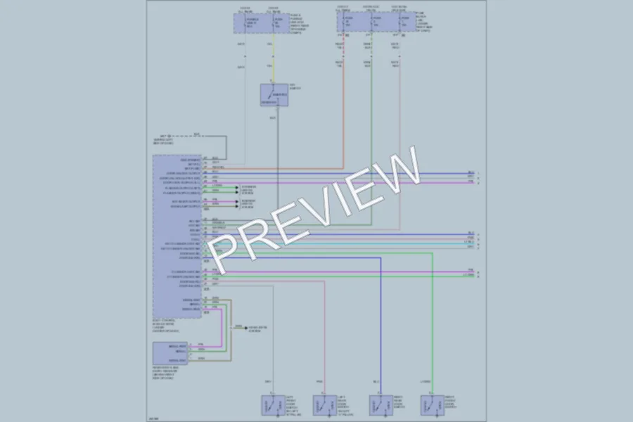 2007 Nissan Frontier Power Door Locks wiring diagram preview