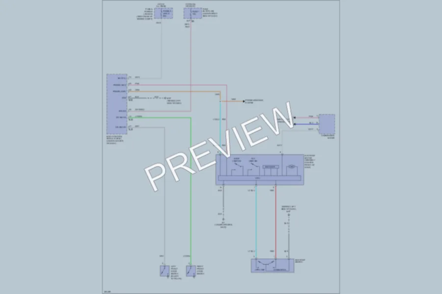 2007 Nissan Frontier Power Top Sunroof wiring diagram preview