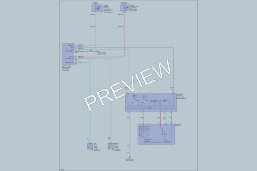 2007 Nissan Maxima Power Top Sunroof wiring diagram preview