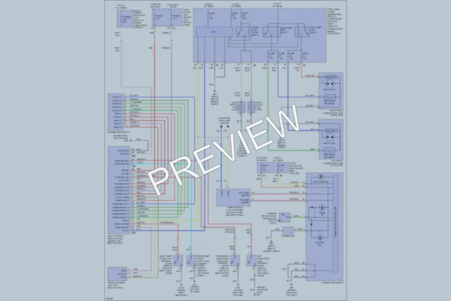 2007 Nissan Murano Headlights wiring diagram preview