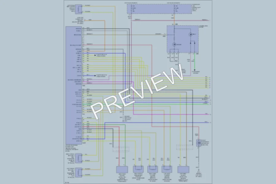 2007 Nissan Murano Supplemental Restraints wiring diagram preview