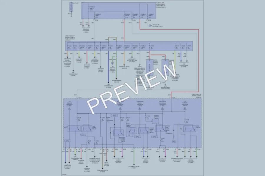 2007 Nissan Pathfinder Power Distribution wiring diagram preview