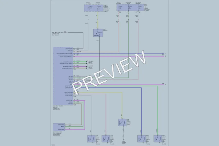 2007 Nissan Pathfinder Power Door Locks wiring diagram preview