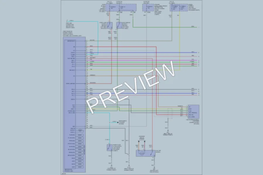 2007 Nissan Quest Anti Lock Brakes wiring diagram preview