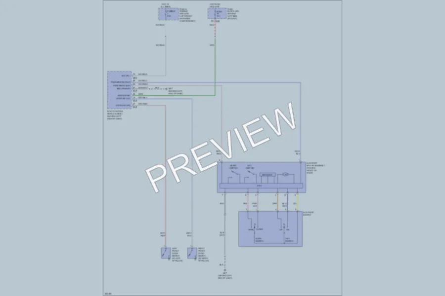 2007 Nissan Quest Power Top Sunroof wiring diagram preview