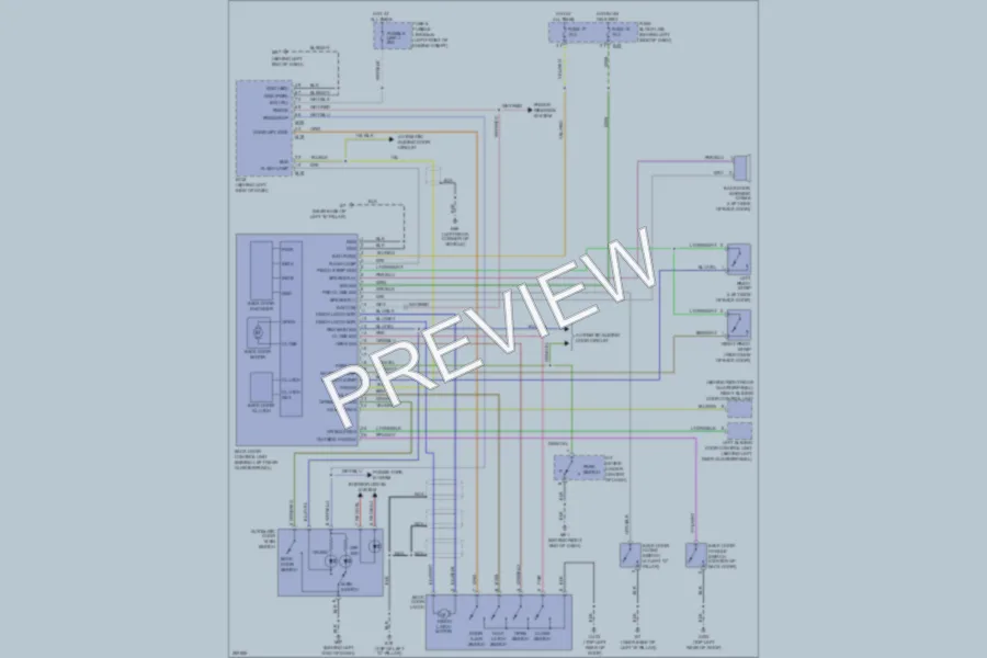 2007 Nissan Quest Trunk Tailgate Fuel Door wiring diagram preview