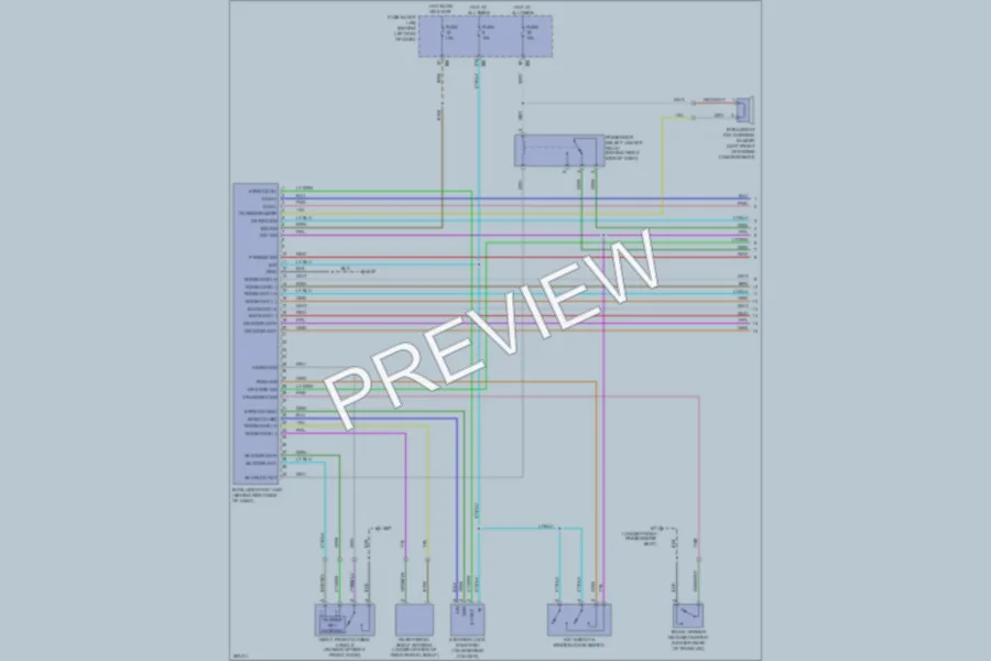 2007 Nissan Sentra Power Door Locks wiring diagram preview