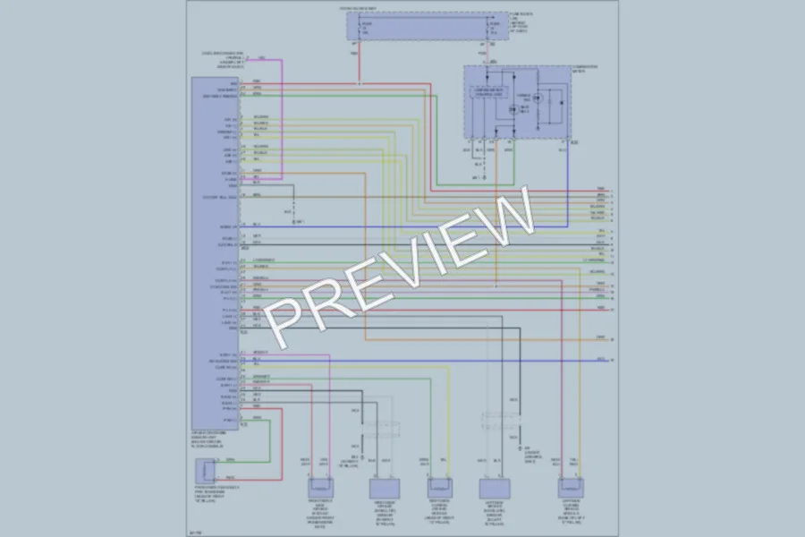 2007 Nissan Sentra Supplemental Restraints wiring diagram preview
