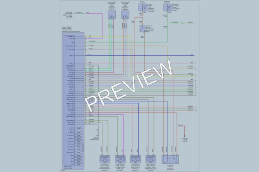 2007 Nissan Titan Anti Lock Brakes wiring diagram preview