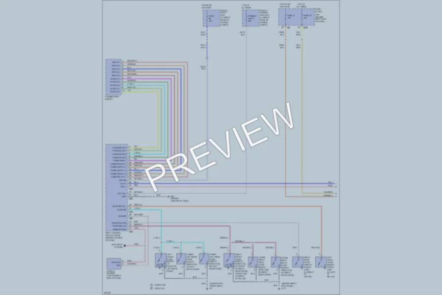 2007 Nissan Titan Headlights wiring diagram preview