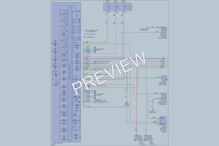 2007 Nissan Titan Instrument Cluster wiring diagram preview