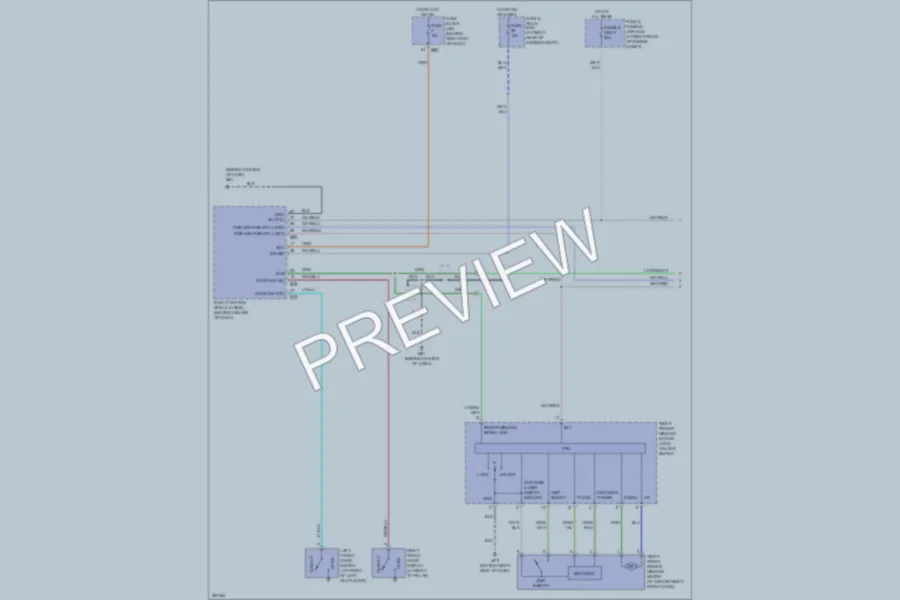 2007 Nissan Titan Power Windows wiring diagram preview