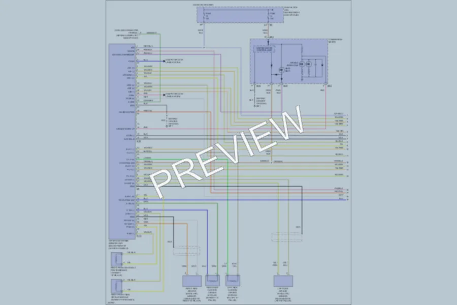 2007 Nissan Titan Supplemental Restraints wiring diagram preview