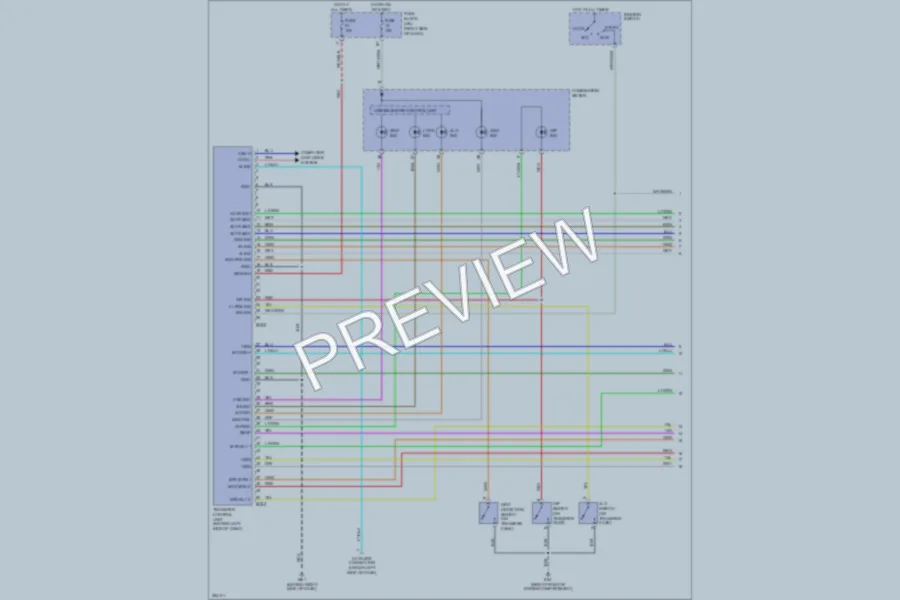 2007 Nissan Xterra Transmission wiring diagram preview