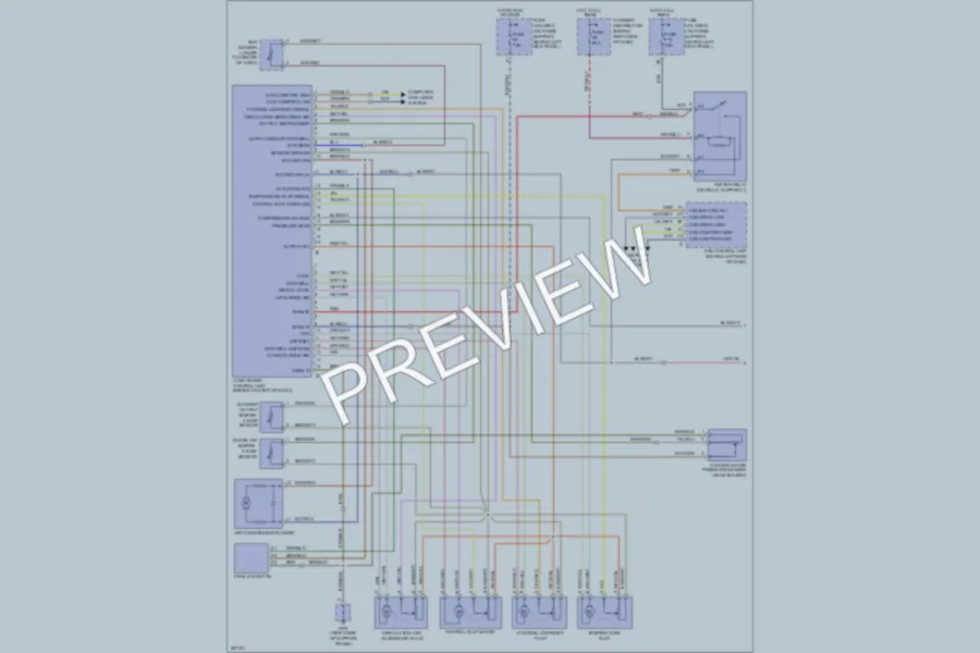 2007 Porsche 911 Air Conditioning wiring diagram preview